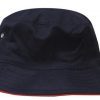 gingerah bucket hat navy red