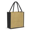 hamlyn jute tote bag black hamlyn jute tote bag black