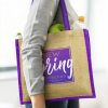 hamlyn jute tote bag in action hamlyn jute tote bag in action