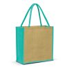 hamlyn jute tote bag teal blue hamlyn jute tote bag teal blue