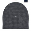 hampden heather knit beanie branding template