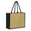 haslewood jute tote bag black haslewood jute tote bag black