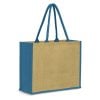 haslewood jute tote bag blue haslewood jute tote bag blue