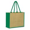 haslewood jute tote bag green haslewood jute tote bag green