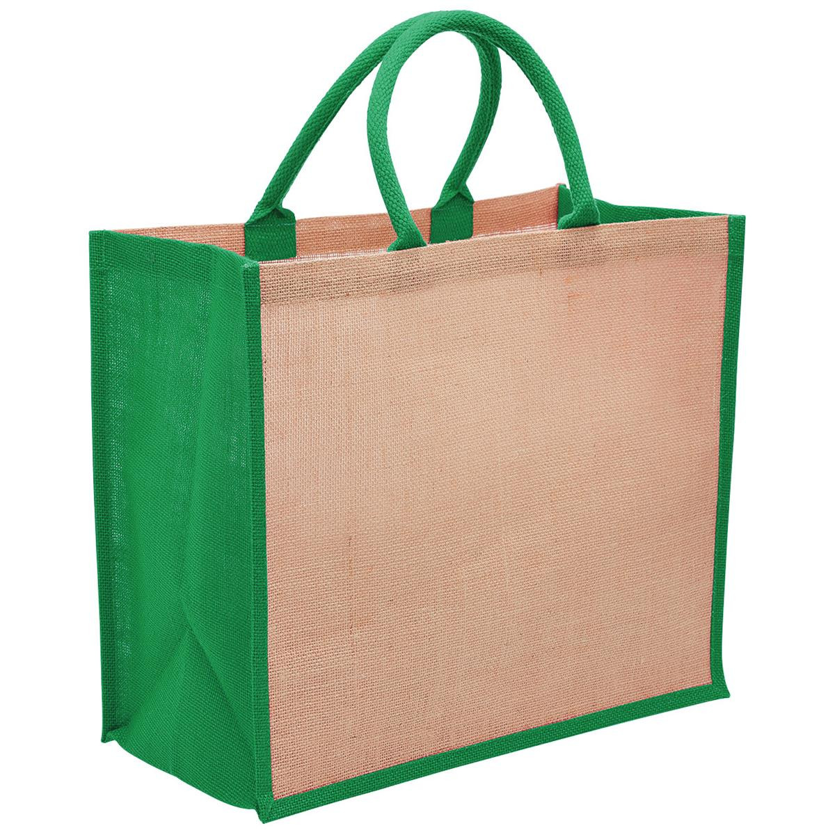 juna eco jute tote with gusset natural green juna eco jute tote with gusset natural green