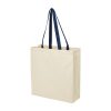 juna heavy duty canvas tote with gusset natural navy