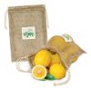 karratha jute net produce eco bag logo example