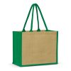 norah jute shopping bag green norah jute shopping bag green