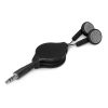 nowra retractable ear buds black