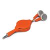 nowra retractable ear buds orange