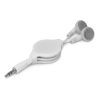 nowra retractable ear buds white