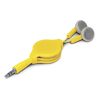 nowra retractable ear buds yellow