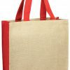 organic jute carry all bag red organic jute carry all bag red
