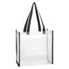 Sunshine Clear Plastic Tote Bag black Sunshine Clear Plastic Tote Bag black