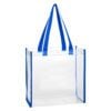 Sunshine Clear Plastic Tote Bag blue Sunshine Clear Plastic Tote Bag blue