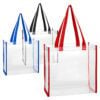 Sunshine Clear Plastic Tote Bag feature Sunshine Clear Plastic Tote Bag feature