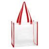 Sunshine Clear Plastic Tote Bag red Sunshine Clear Plastic Tote Bag red