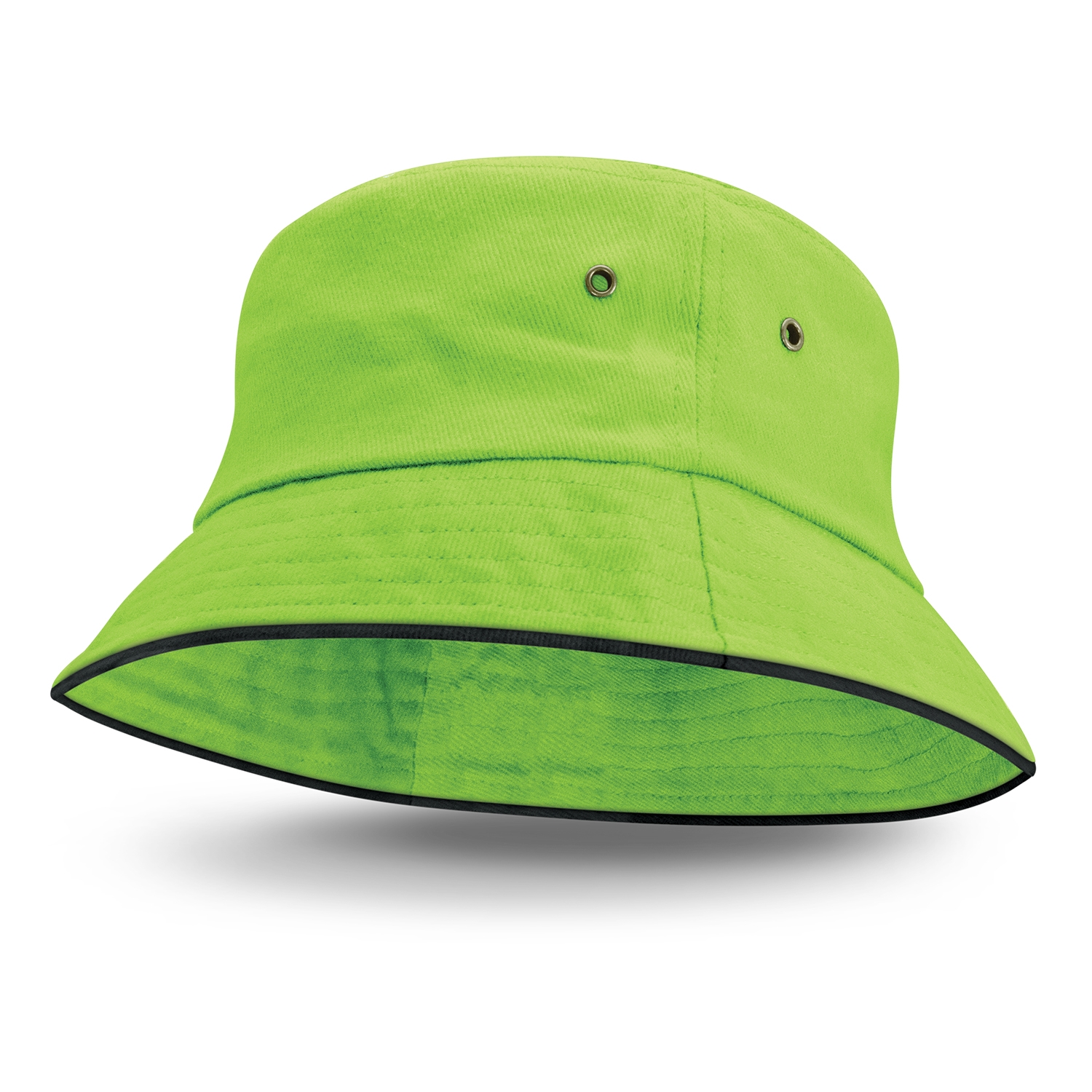 tanami bucket hat black sandwich trim bright green tanami bucket hat black sandwich trim bright green