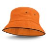 tanami bucket hat black sandwich trim orange tanami bucket hat black sandwich trim orange