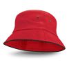 tanami bucket hat black sandwich trim red tanami bucket hat black sandwich trim red