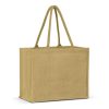 v gate jute tote bag natural