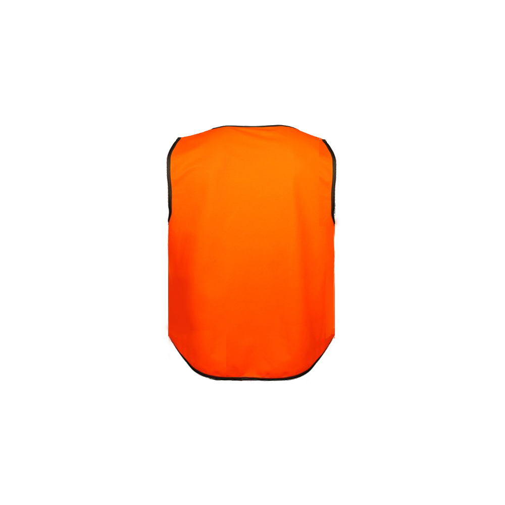 adults basic safety vest orange rear adults basic safety vest orange rear