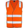 adults ultra safety vest orange front adults ultra safety vest orange front