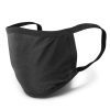 brissy reusable 3 ply cotton face mask black brissy reusable 3 ply cotton face mask black