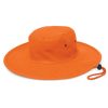 dundee wide brim hat orange