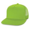 kakadu flat peak truck hat bright green kakadu flat peak truck hat bright green