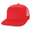 kakadu flat peak truck hat red kakadu flat peak truck hat red