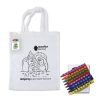 hobart colouring short handle cotton bag crayons main