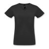 julia sols imperial womens v neck t shirt deep black