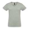 julia sols imperial womens v neck t shirt grey melange