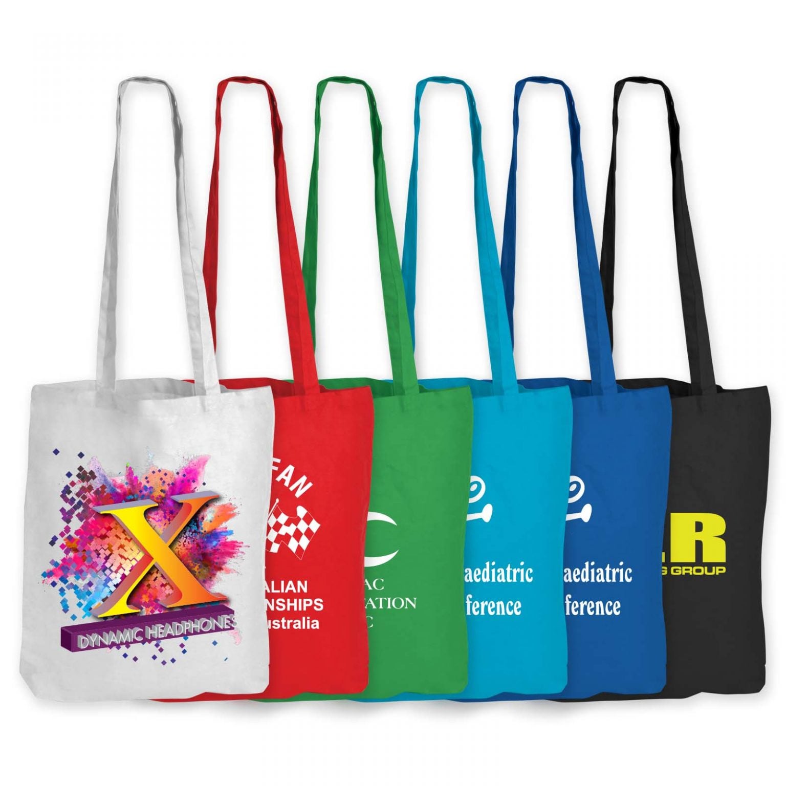 marrawah coloured cotton long handle bag main