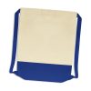 pirie reno cotton drawstring backpack royal blue pirie reno cotton drawstring backpack royal blue