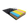 4 layered recycled sticky notepad open 4 layered recycled sticky notepad open
