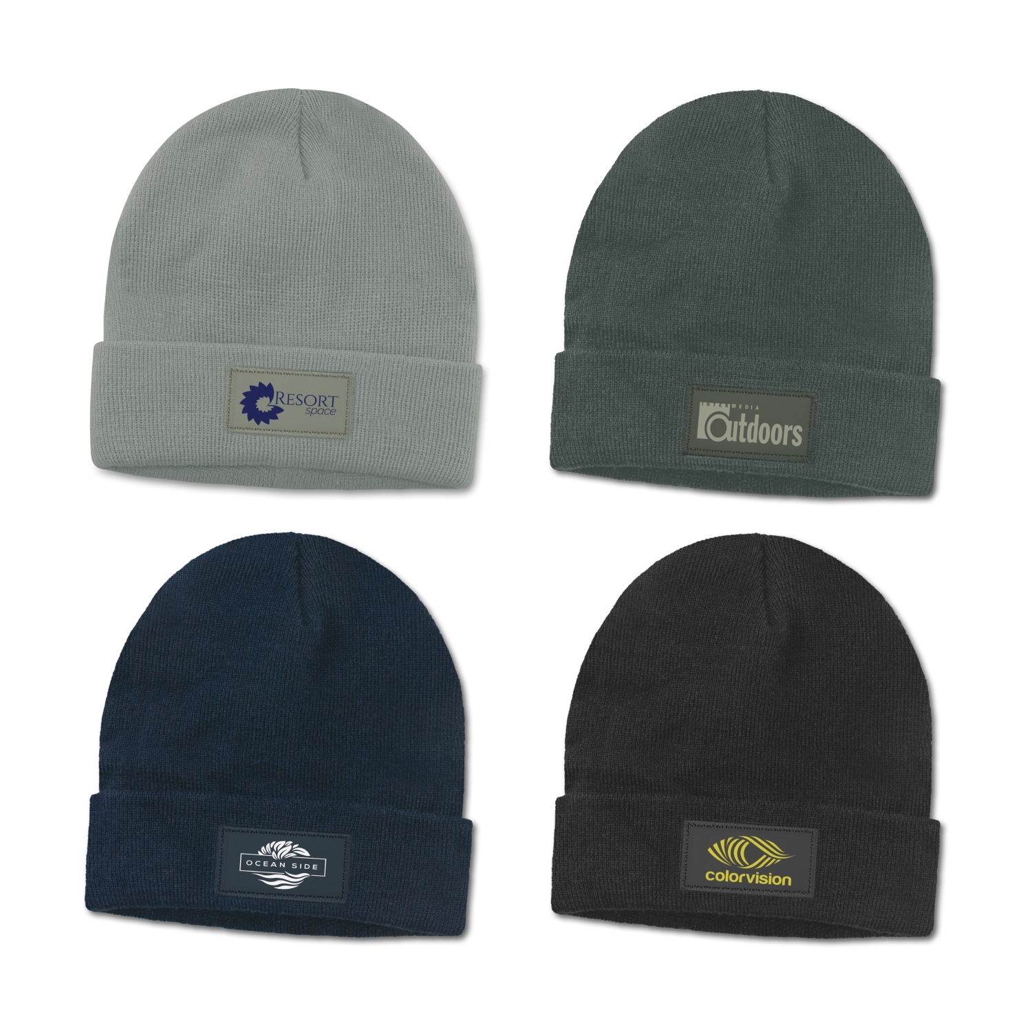 acrylic beanie with patch main acrylic beanie with patch main