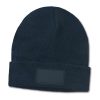 acrylic beanie with patch navy acrylic beanie with patch navy