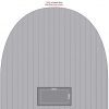 cable knit beanie with patch branding template
