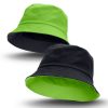 reversible bucket hat black bright green reversible bucket hat black bright green