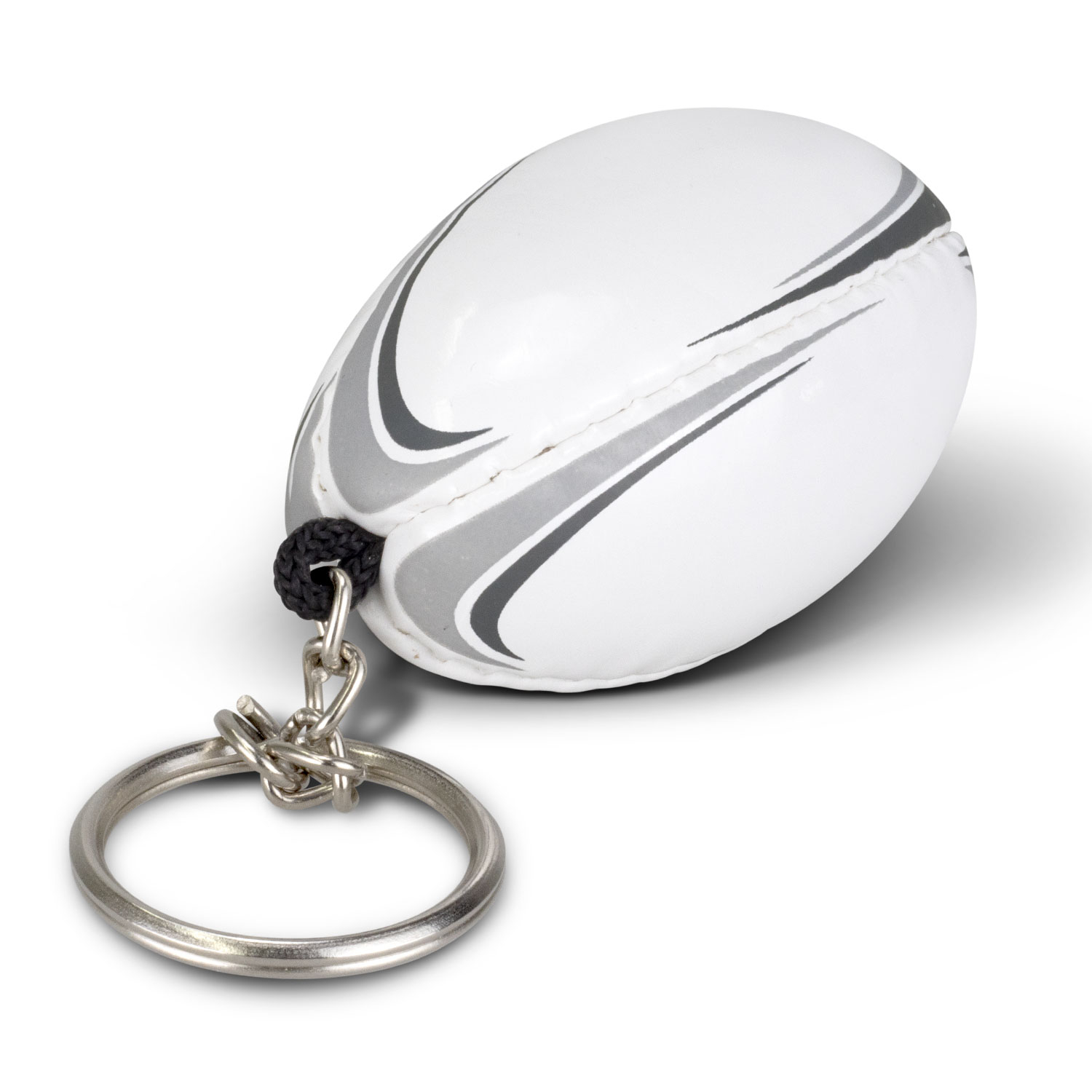 Balaklava Rugby Ball Key Ring white Balaklava Rugby Ball Key Ring white