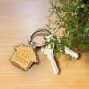 Kadina House Shaped Key Ring feature Kadina House Shaped Key Ring feature