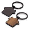 Kadina House Shaped Key Ring gunmetal back Kadina House Shaped Key Ring gunmetal back