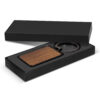 Loxton Key Ring Rectangle gunmetal gift box