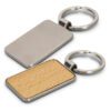 Loxton Key Ring Rectangle silver back