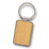 Loxton Key Ring Rectangle silver natural