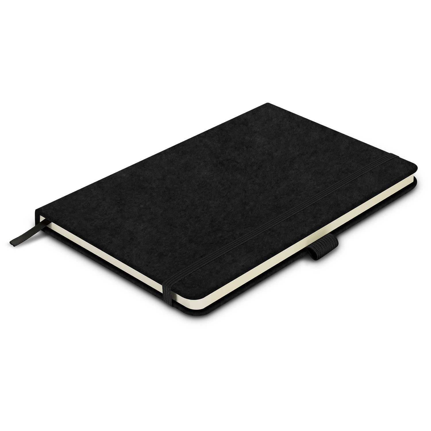 Paringa Hard Cover Notebook black front Paringa Hard Cover Notebook black front