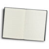 Wellington Re Cotton Hard Cover Notebook black open Wellington Re Cotton Hard Cover Notebook black open