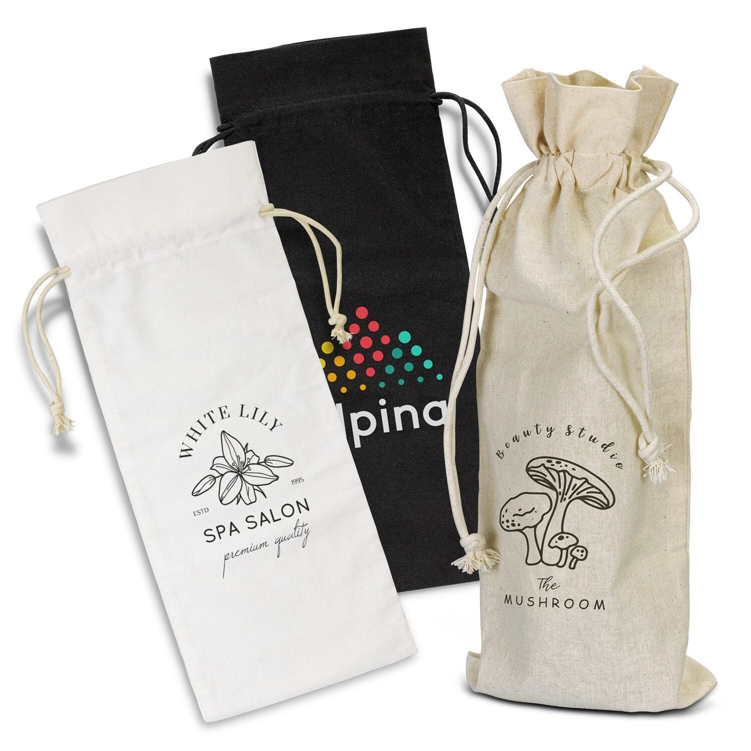 Grenfell Wine Drawstring Bag main